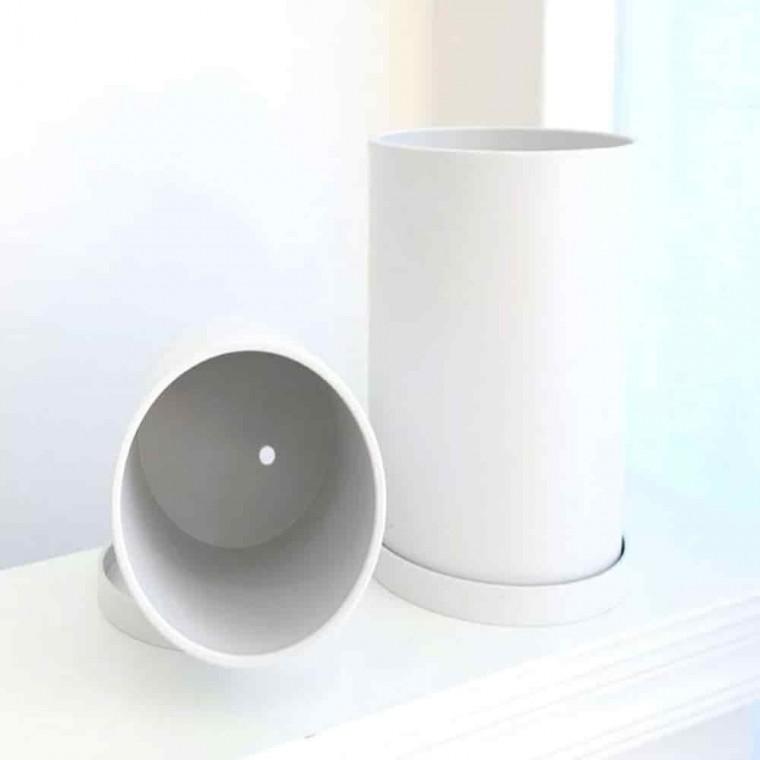야외화분 베란다화분 옥상화분 플라스틱 원통 화분 18x25