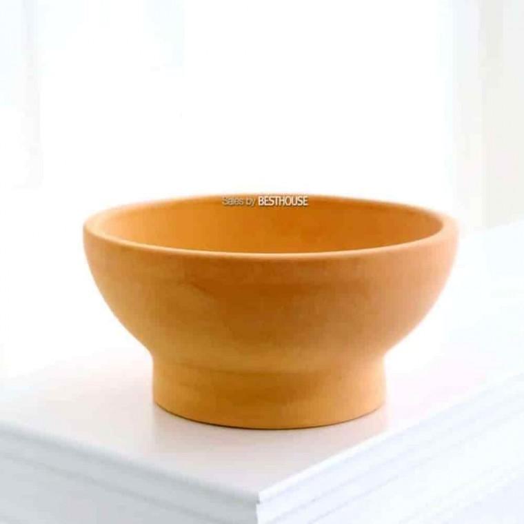 넓은화분 실내정원 토기화분 토분 수국 살구색 24x10