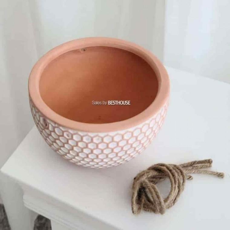 천장화분 행잉플랜트 행잉바스켓 행잉 토분 허니콤 15x10