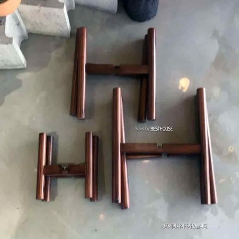 화분우드스탠드 화분스탠드 우드화분받침 화분받침대 우드 A1호 150mm