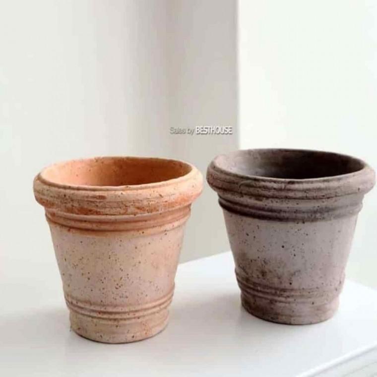 토기화분 토분화분 이탈리아화분 이탈리아 수제 토분 15x12
