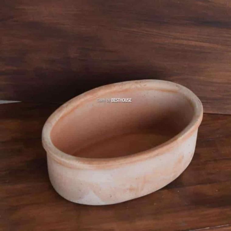화분인테리어 예쁜토분 토기화분 수제토분 타원분재 30x20x9 아레나