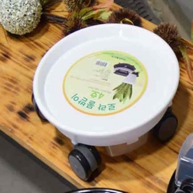 바퀴달린화분받침 원형바퀴화분받침대 화분트레이 화분 물받침 바퀴 9호