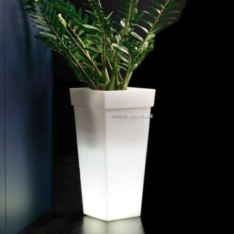 빈티지화분 대형플라스틱화분 긴화분 이탈리아 PE화분 키큰 사각 40x40x100