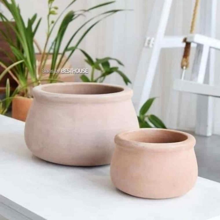 이쁜화분 예쁜도자기화분 테라코타토분 토분 2p 낮은단지 16 25