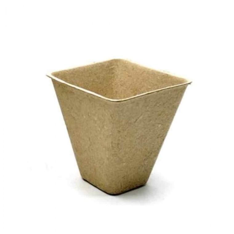 삽목용트레이 모종심기 텃밭상자 펄프 화분 사각 8cm 10p