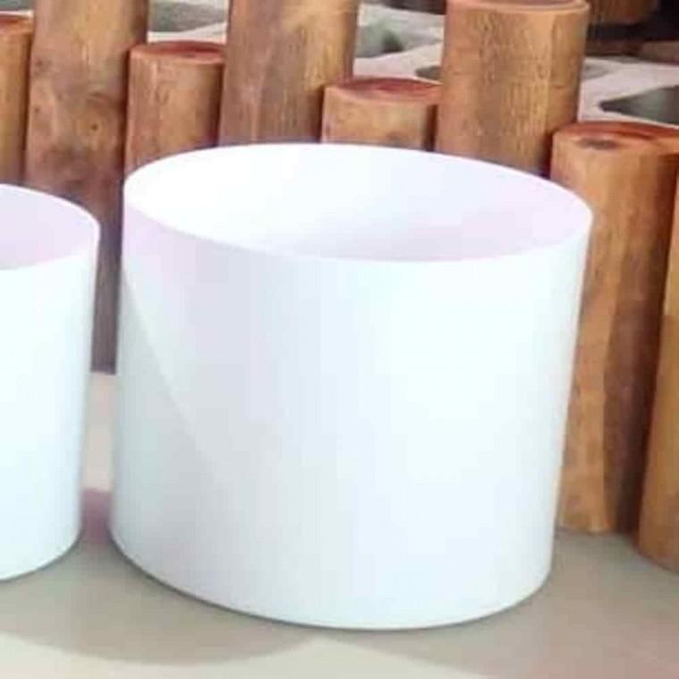 법랑원형화분 둥근화분 베란다화분 메탈 화분 원통 대 25x26