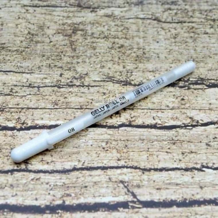 필기볼펜 문구용품 그리기펜 펜 화이트 0.4mm