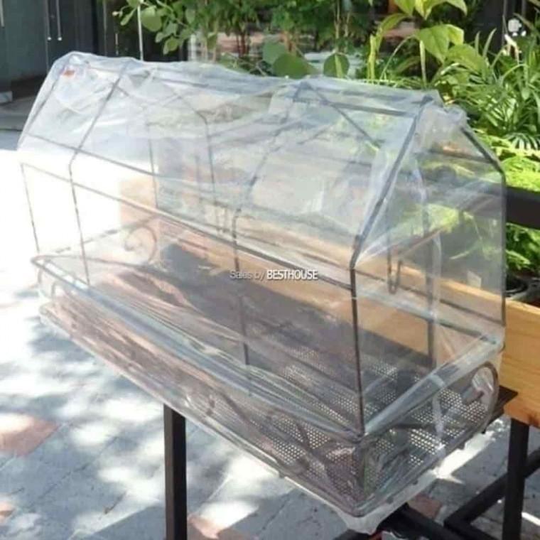다육이베란다걸이대하우스커버 야외식물하우스 베란다비닐하우스 화분걸이 베란다 중 66x24