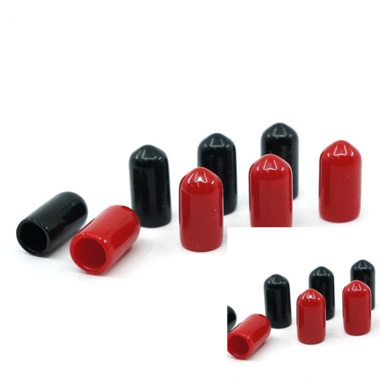 연질 고무캡 앤드캡 19mm-(10개) 검정 PVC캡 ENDCAP 너트캡