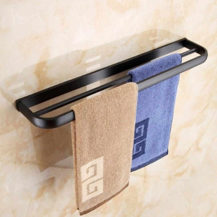 더블 수건걸이 수건거치대 욕실수납선반