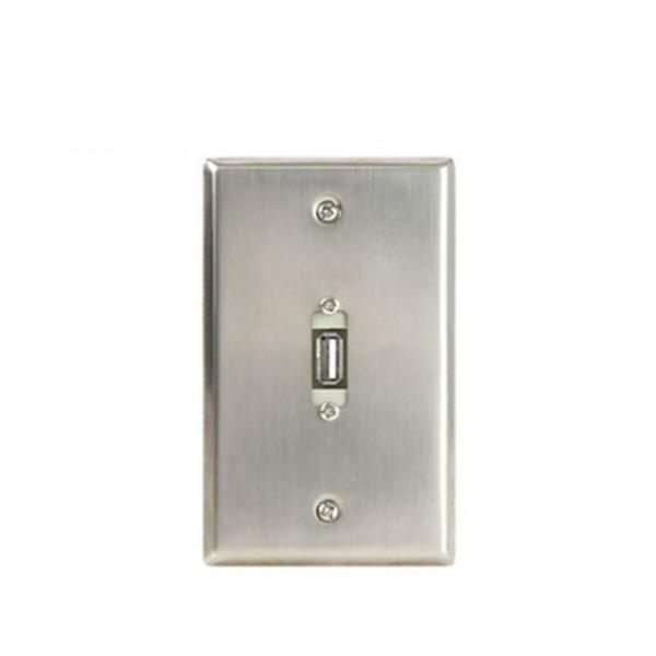 타입 월 플레이트 USB2.0 젠더 1포트 스테인리스