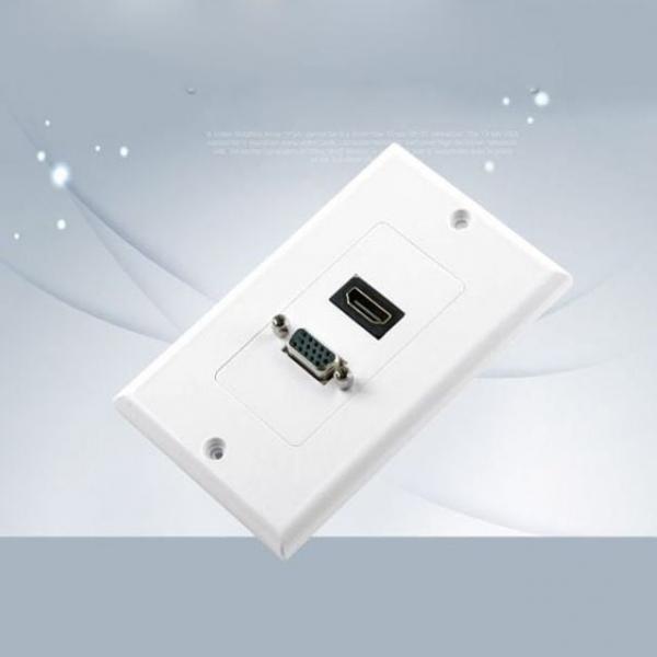 HDMI 월 F-F 플레이트 VGA
