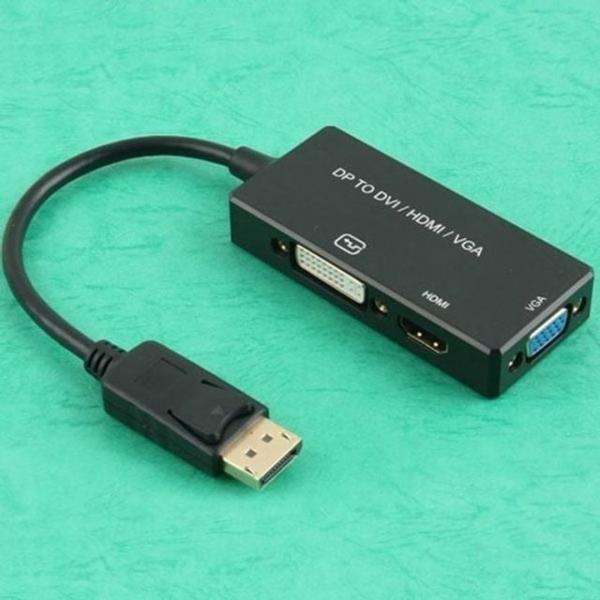 HDMI 포트 디스플레이 DVI 컨버터 VGA 3in1 변환잭