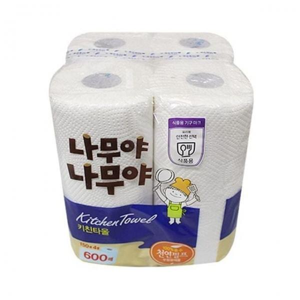 휴지 4롤 타올 150p 티슈 키친 화장지 주방