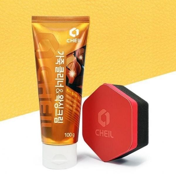 자동차 100g 세정제 시트가죽 가죽클리너 크림 왁싱