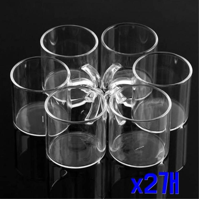 투명 내열 유리 힐링 찻잔 6p세트(120ml) x2개