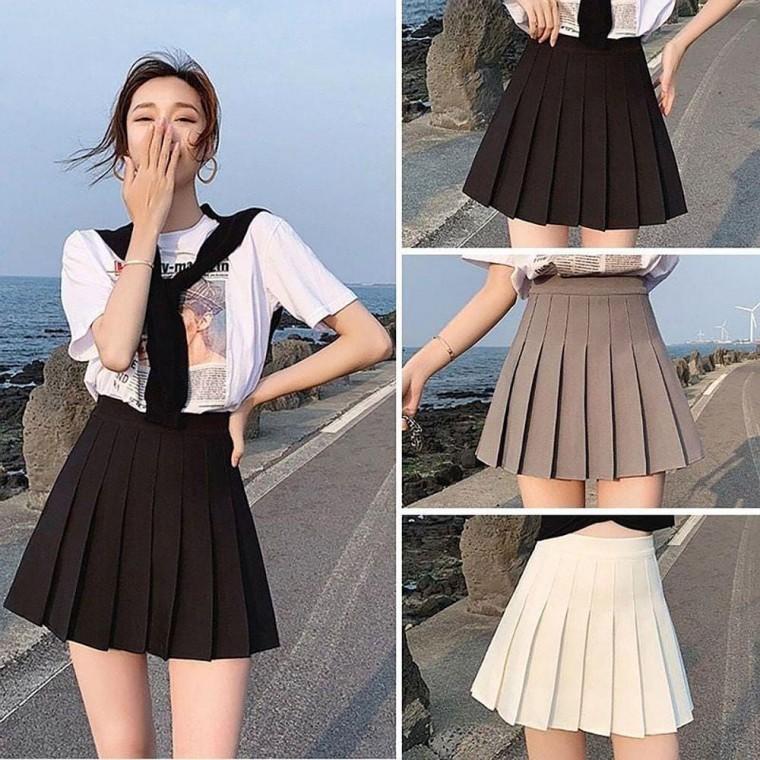 여자 주름치마 스마트 3color 테니스스커트 A라인 플 미니