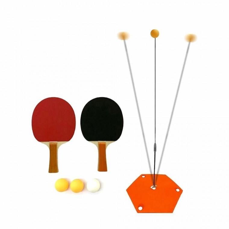 오락 2인용 안정감 공 셀프 라켓 거치대 탁구 홈트 구성 실내