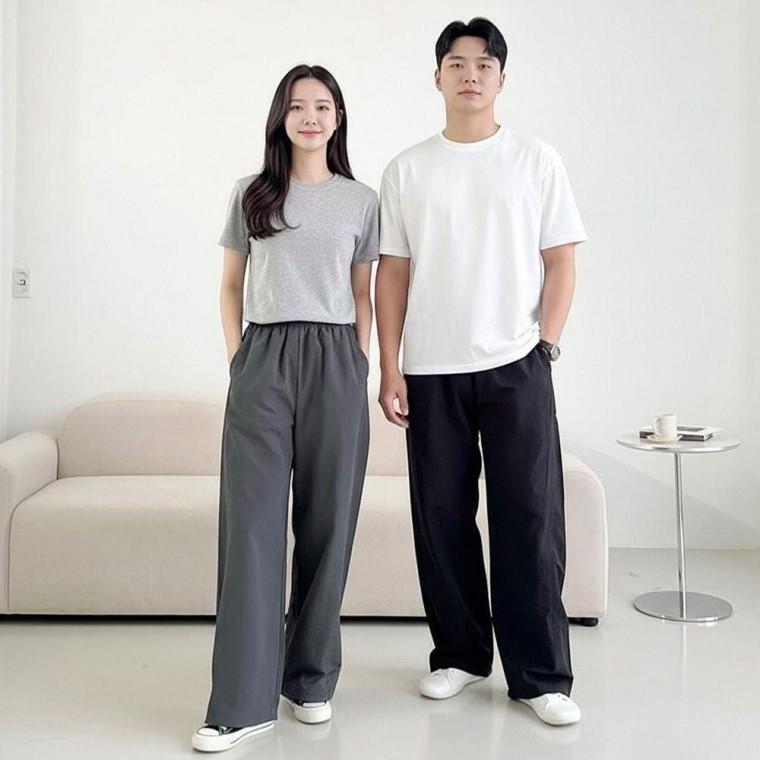 조거 2color 이지 나일론 남녀공용 스트링팬츠 바지 와이드핏