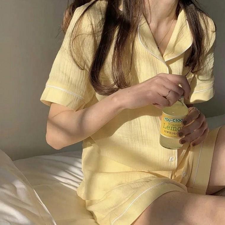 파자마 잠옷세트 소프트 3color 반바지 여름 여성 반팔 홈웨어