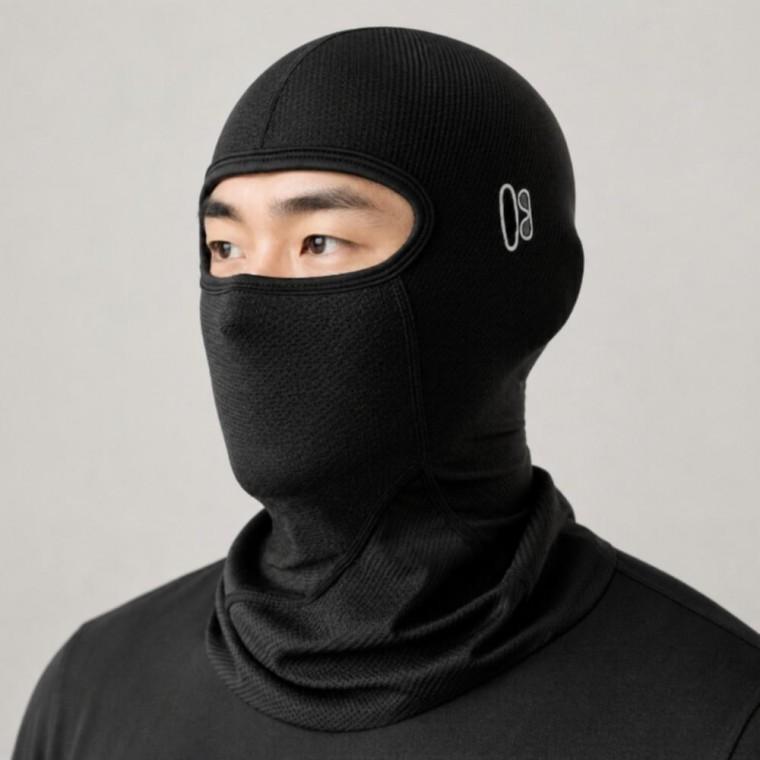 블랙 여름용 쿨 바라클라바 자전거 오토바이 헬멧 이너 마스크 냉감 바이크 자외선차단 두건