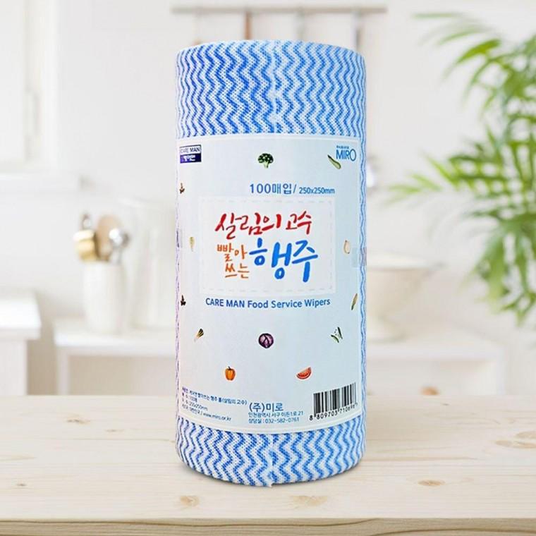 빨아쓰는 행주 소프트 롤행주 일회용행주 주방청소 다용도 100매