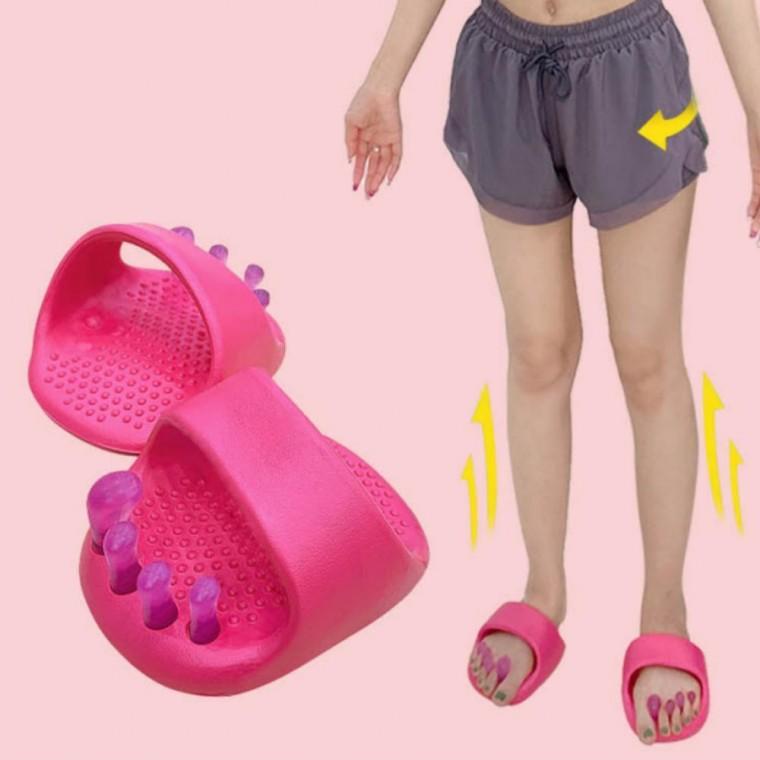 일자 다리 만들기 쿠션 오다리 실내화 신발 아치 슬리퍼