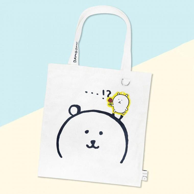 담곰이 모던 에코백-화이트