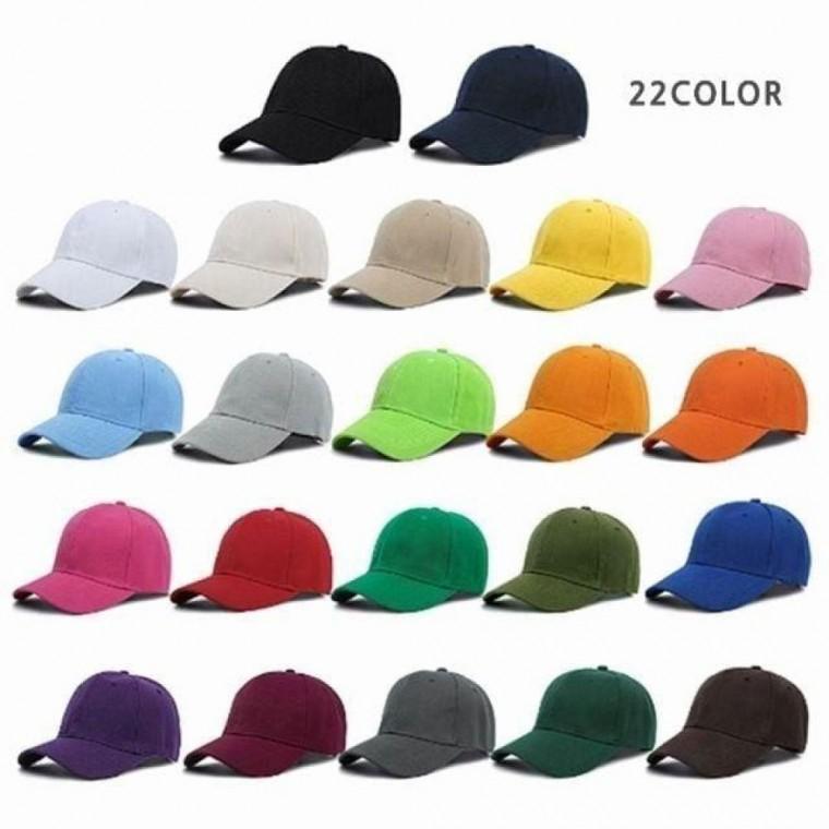 판촉용 야구모자 핏좋은 볼캡 솔리드 22color 단체모자 남녀공용 행사