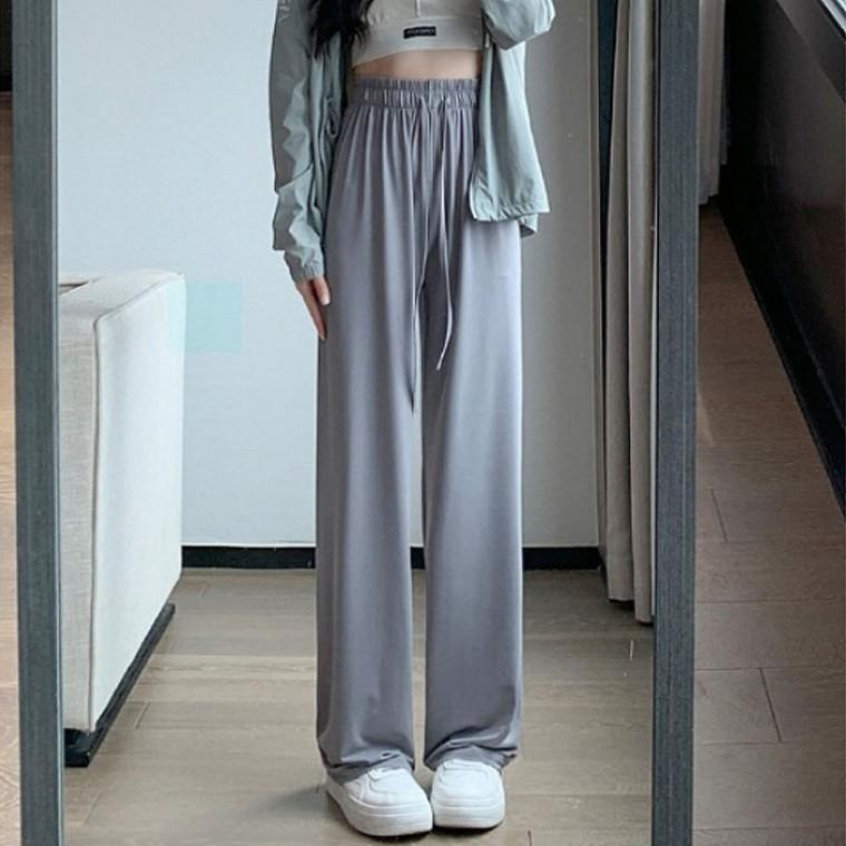 여자 여름 외출 코디 쿨원단 와이드 트레이닝팬츠