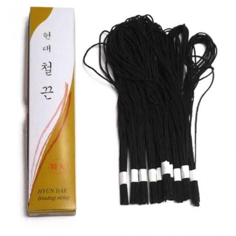 현대철끈 특대 비닐포장 50cm 100개입 고급철끈 구두끈 찰흙철끈 흑끈 흑표지