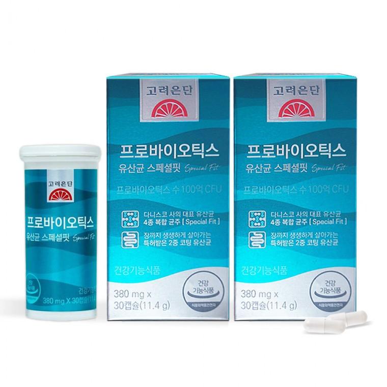 고려은단 프로바이오틱스 유산균 스페셜핏 30캡슐 X 2개