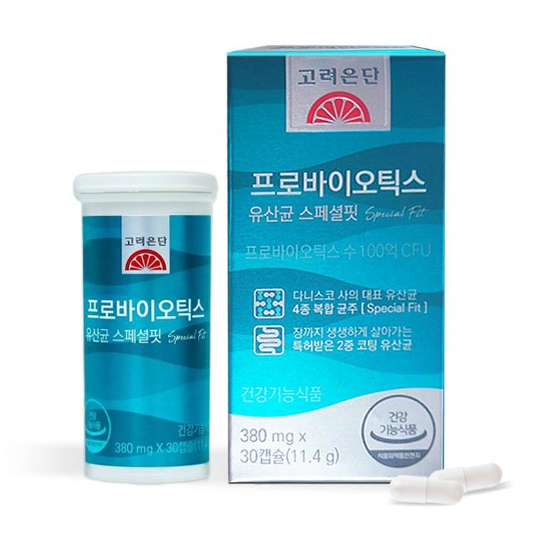 고려은단 프로바이오틱스 유산균 스페셜핏 30캡슐 X 1개