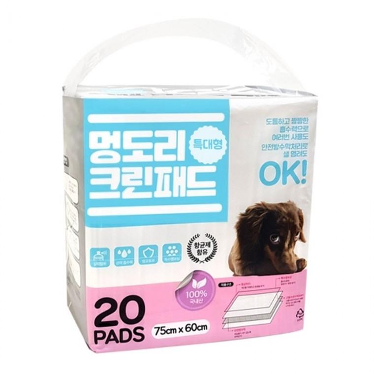 멍도리 크린 패드 특대형 20매(원산지 국내산)