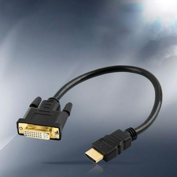 DVI 블랙 케이블 케이블 TV연결 모니터 F 30CM 케이블
