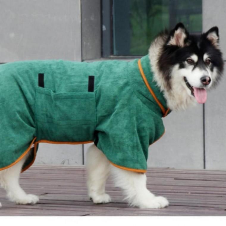 강아지 고양이 샤워 가운 목욕 수건 타올 소프트 S