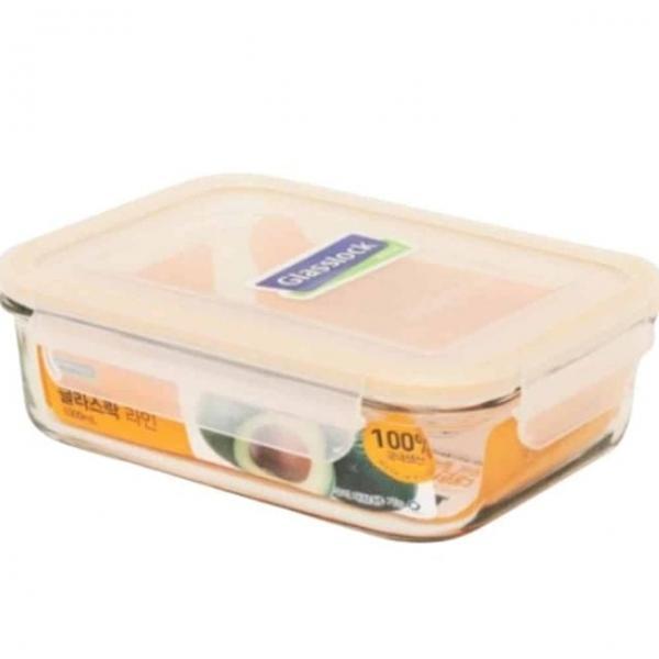 글라스락 직사각 1000ml 투명용기 밀폐용기
