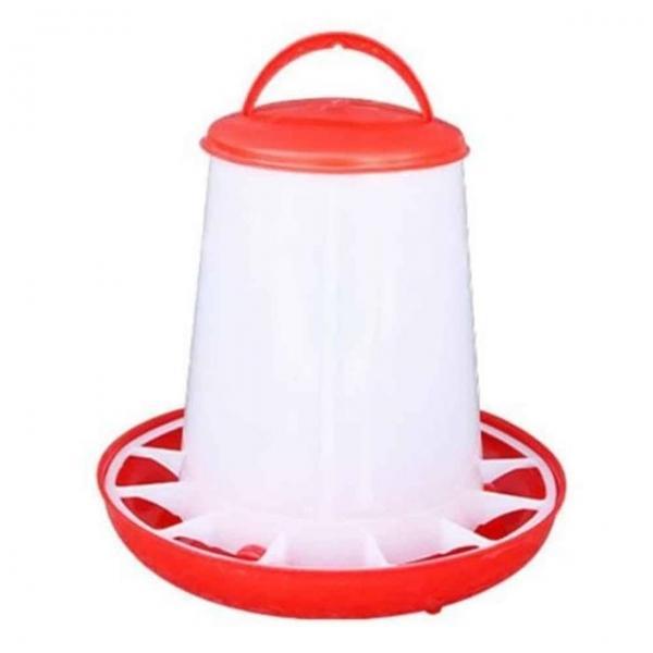 병아리 반자동 모이통 2.5kg 닭사료통 메추리키우기