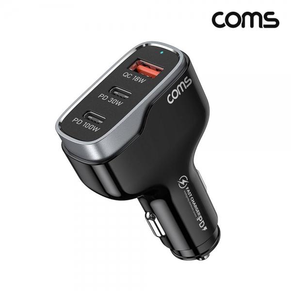 PD 138W 차량용 3포트 고속충전기 QC 초고속 PPS 잭 SD150