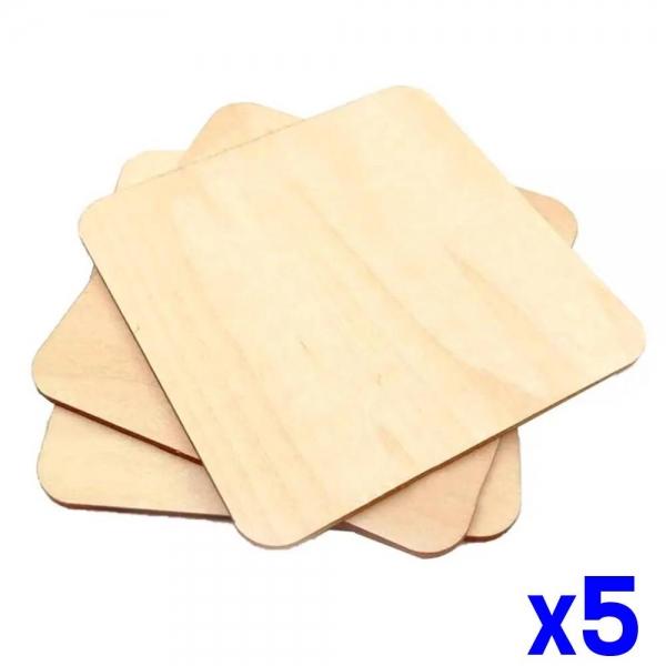 DIY목재 사각나무판(70x70mm) 10pcs 우드자재 x5개