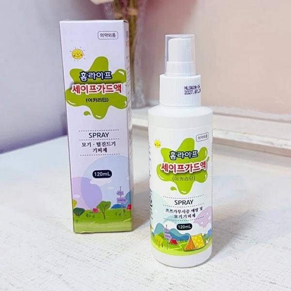 홈라이프 세이프가드액 모기기피제 120ml