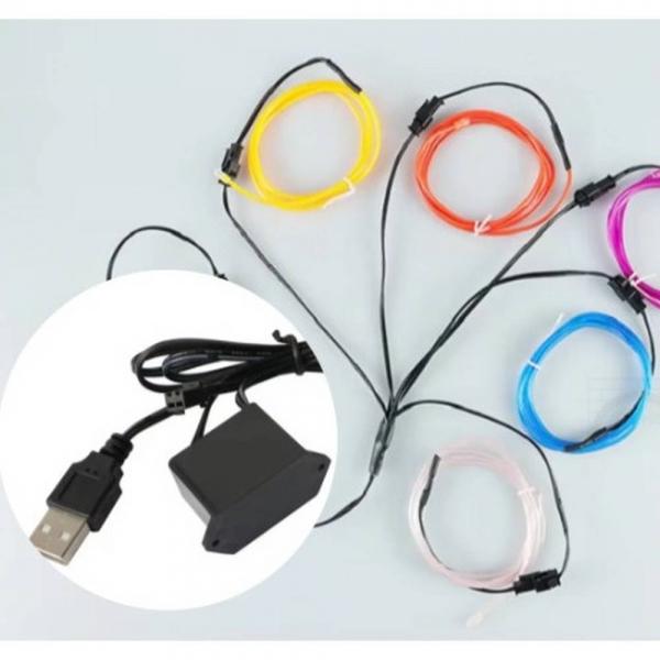 EL커넥터 usb 연결 diy 네온케이블 배선 드라이브