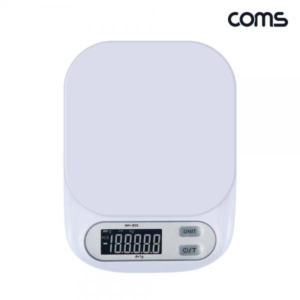 디지털 주방 저울 1g 단위 측정 영점기능 White HA130