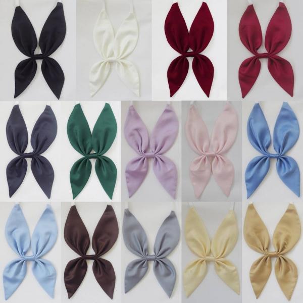 바람개비 단색 여자 리본 넥타이(14color) 교복 학생