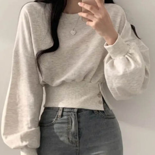 슬림 티셔츠 와이드밴딩 캐주얼 따듯한 맨투맨