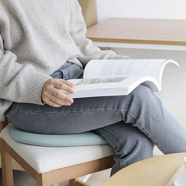 원형 메모리 폼 방석 사무실 의자 방석 고밀도 사무용 푹신한 학생용 차량용 운전석 허리 분산 체압 지지
