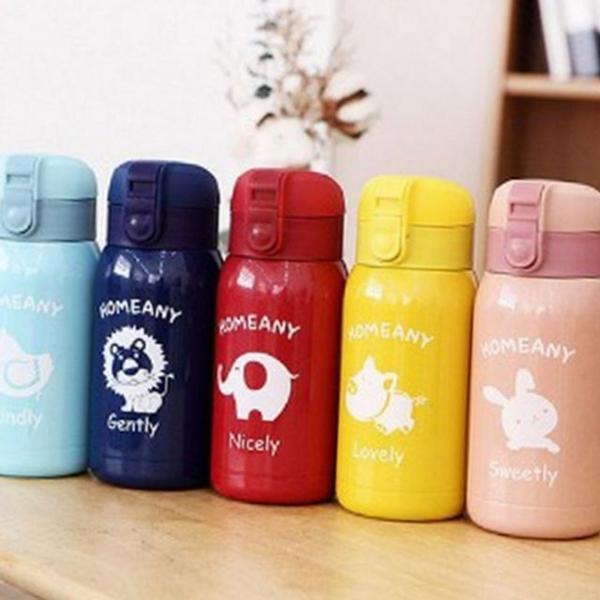 어린이 보온병 아동 보냉병 휴대용 스텐 300ml 직장인 물병 유아 빨대 소형