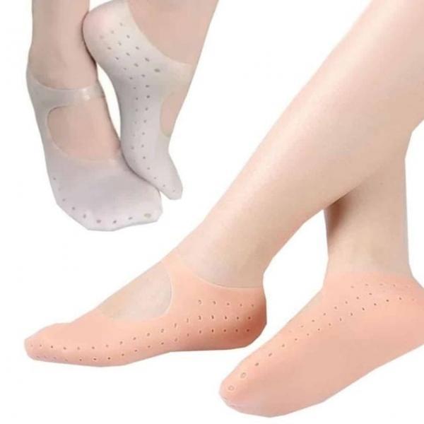 실리콘 보습 덧신 발각질양말 여성덧신