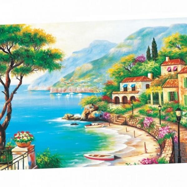풍경 직소 퍼즐 그림 직소 퍼즐 500피스 해안가 어른용 취미용 맞추기 힐링 같은 놀이 집콕